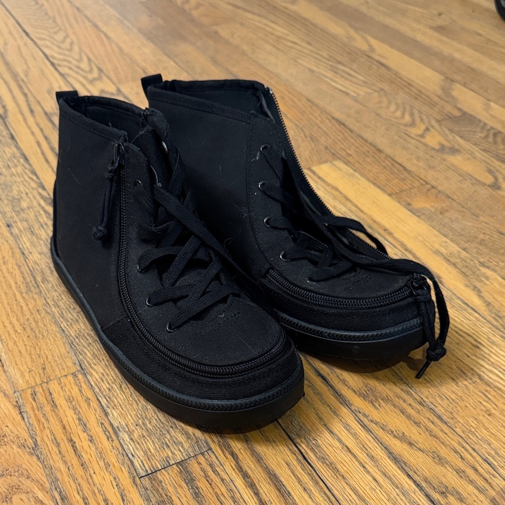 Billy AFO Black High-Top Sneakers with Zipper